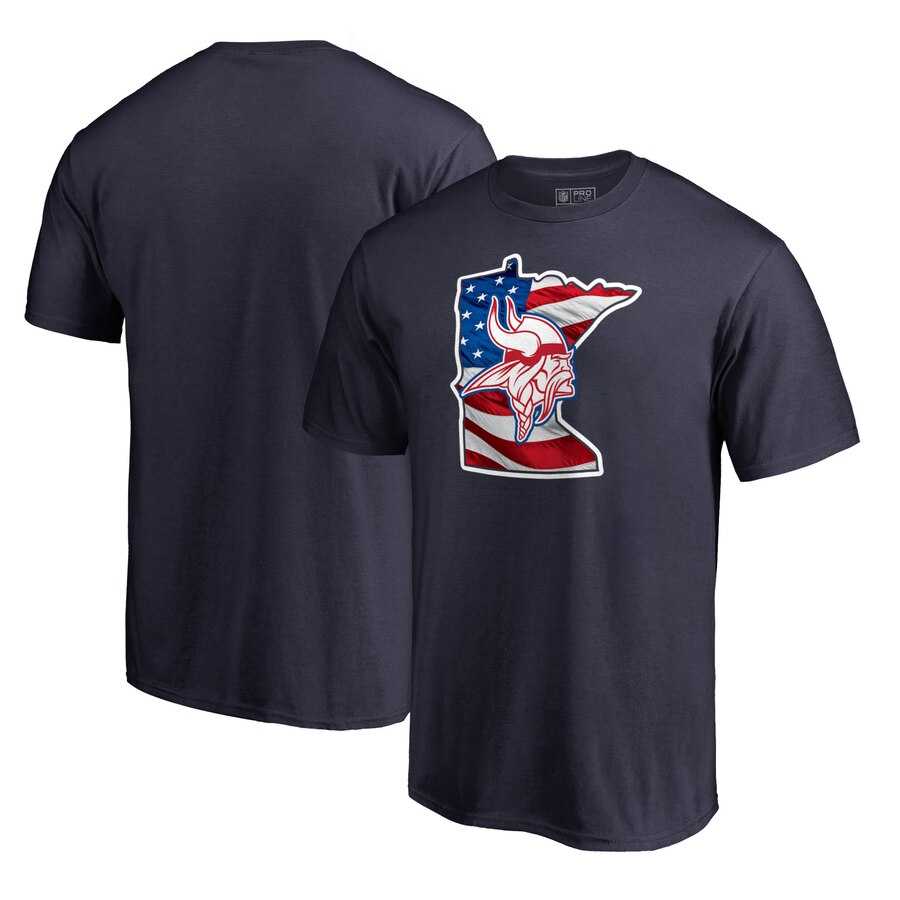 Minnesota Vikings NFL Pro Line by Fanatics Branded Banner State T-Shirt Navy,We sell and wholesale Minnesota Vikings NFL Pro Line by Fanatics Branded Banner State T-Shirt Navy on line form chian!